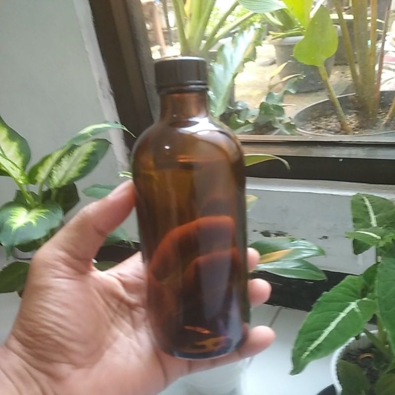 botol coklat kaca 250 ml