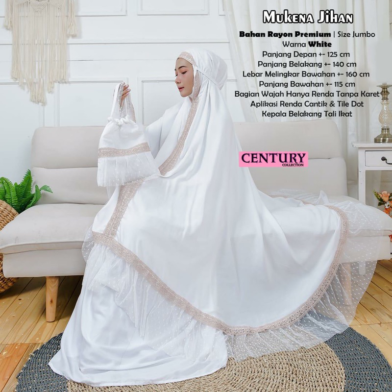 MUKENA JIHAN • CENTURY • MUKENA KALIKA AMALA#2 FAJRIYA GRACELLA ORIGINAL BY NIA RUMAISHA / RUKUH REN