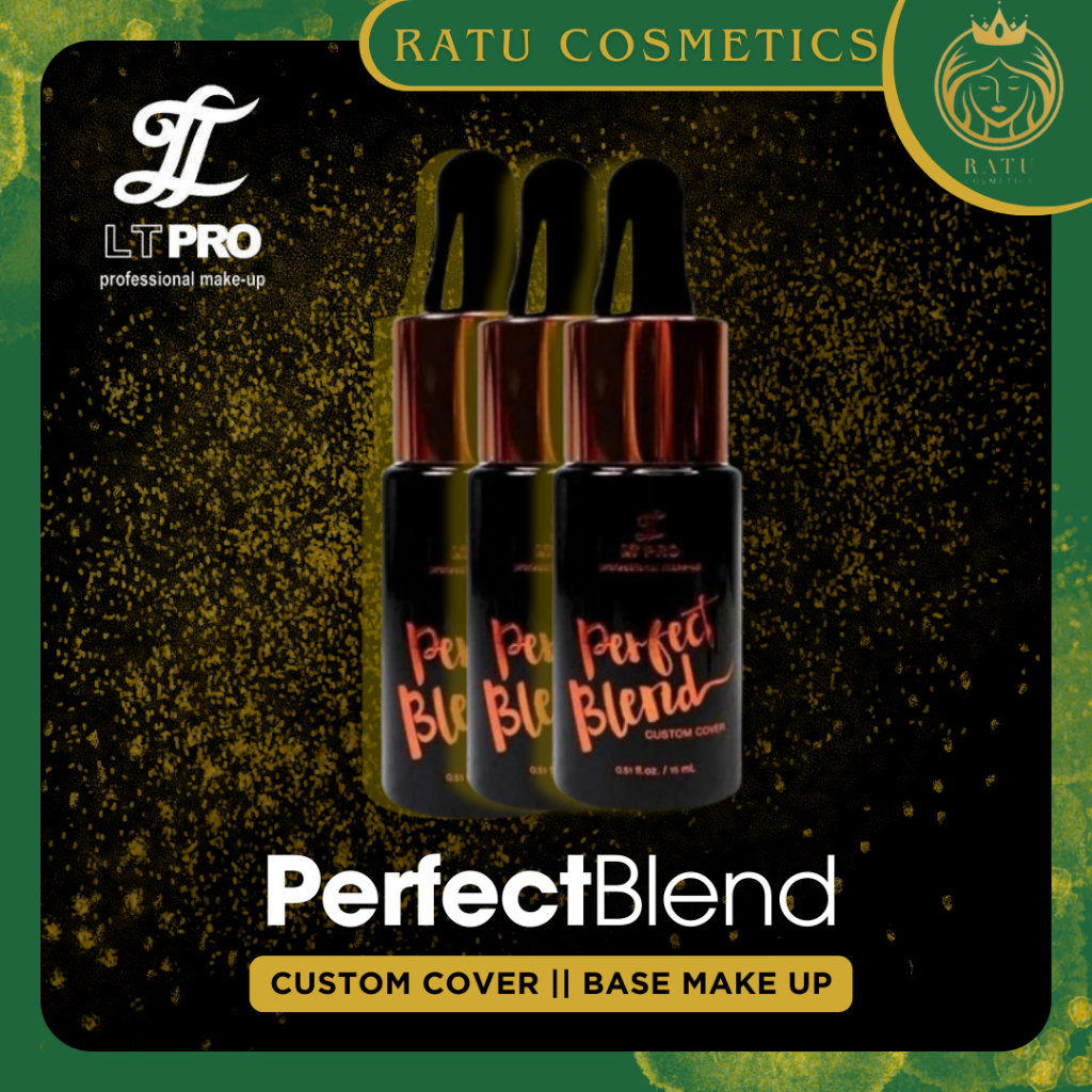 LT PRO Perfect Blend Custom Cover Foundation Alas Bedak Cair Makeup Wajah Coverage Waterproof Ori