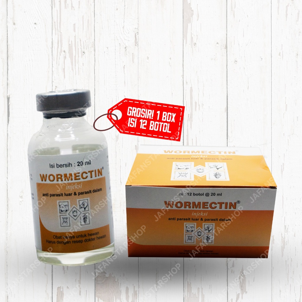 Wormectine Injeksi Anti Parasit Luar dan dalam 20 Mili ( 1 dus )