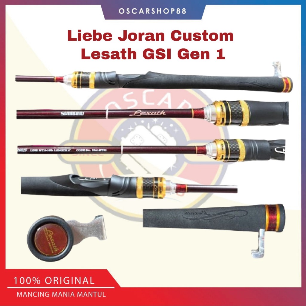 Oscarshop88 joran custom shimano lesath Gsi 2602F 8-16lbs 183cm