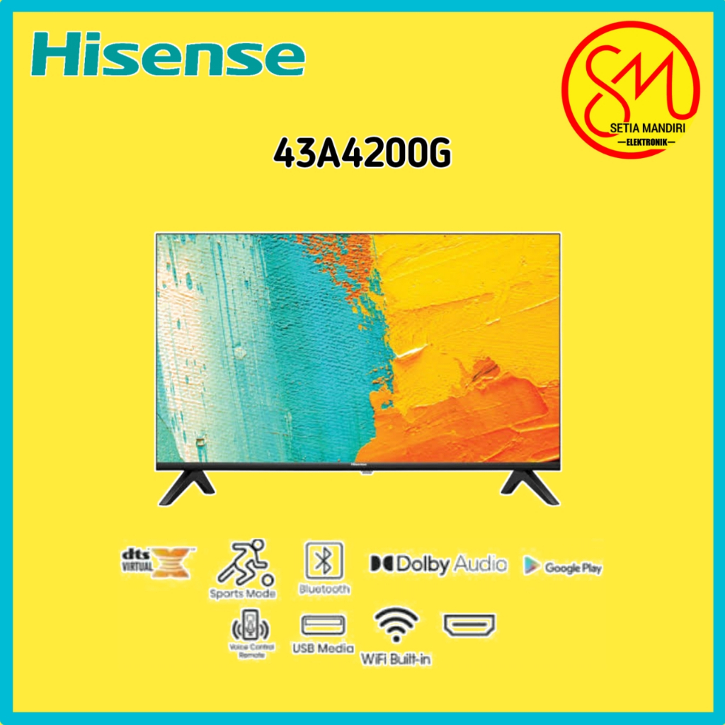 Hisense 43A4200G Led Smart Android TV 43 Inch