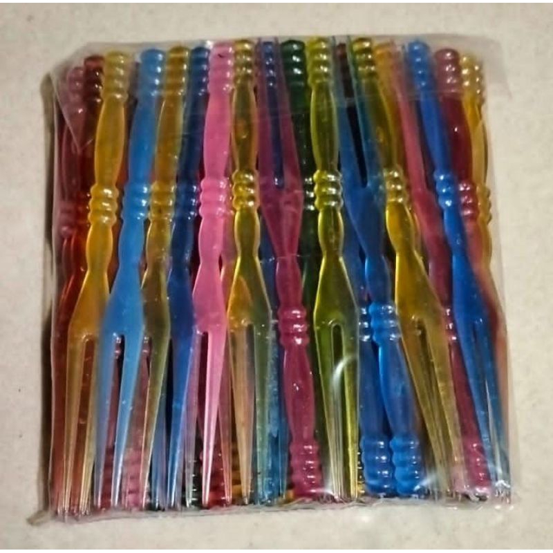 Promo Garpu kecil isi ± 80 pcs per bungkus kemasan pabrik untuk cake kue Snack jajan dimsum makanan