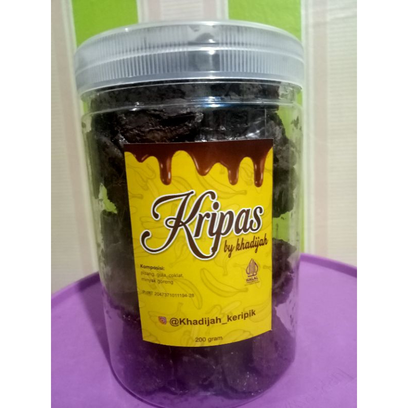 

keripik pisang rasa coklat