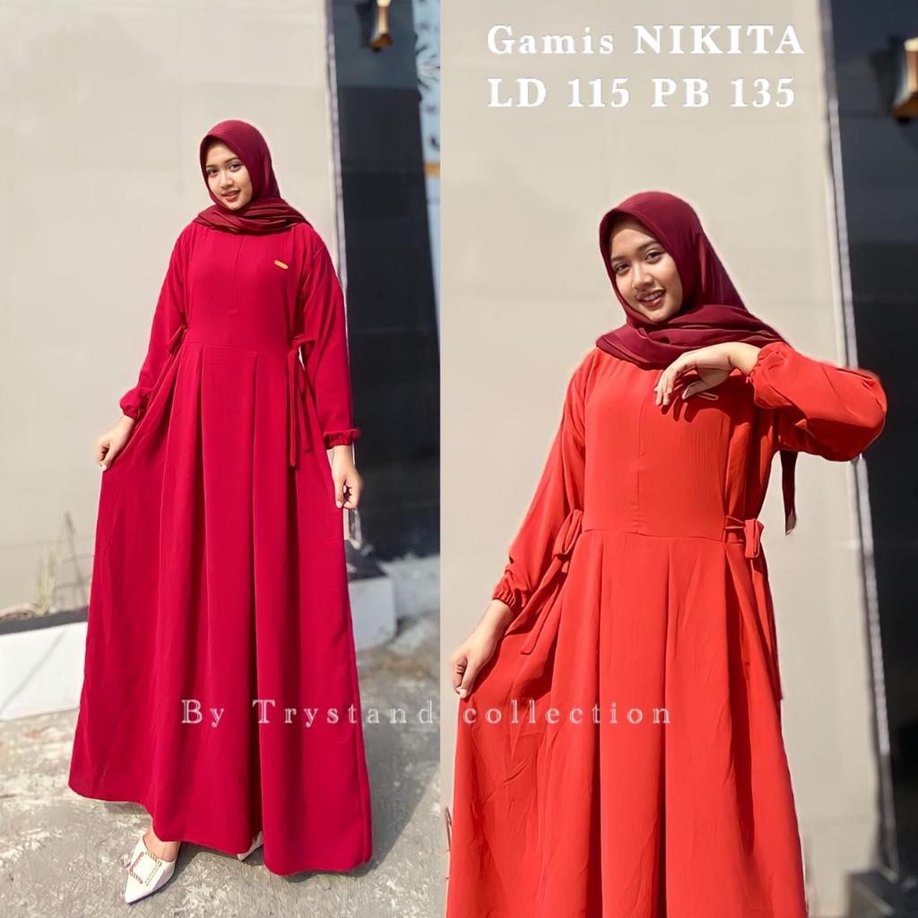 GAMIS NIKITA CRINKLE AIRFLOW TERBARU LD 110CM PB 130-1