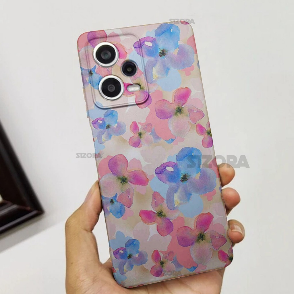 SIZORA OFFICIAL - BG104- GAMBAR BUNGA CASING HP READY FOR XIAOMI REDMI 10 / REDMI 10C / REDMI NOTE 1