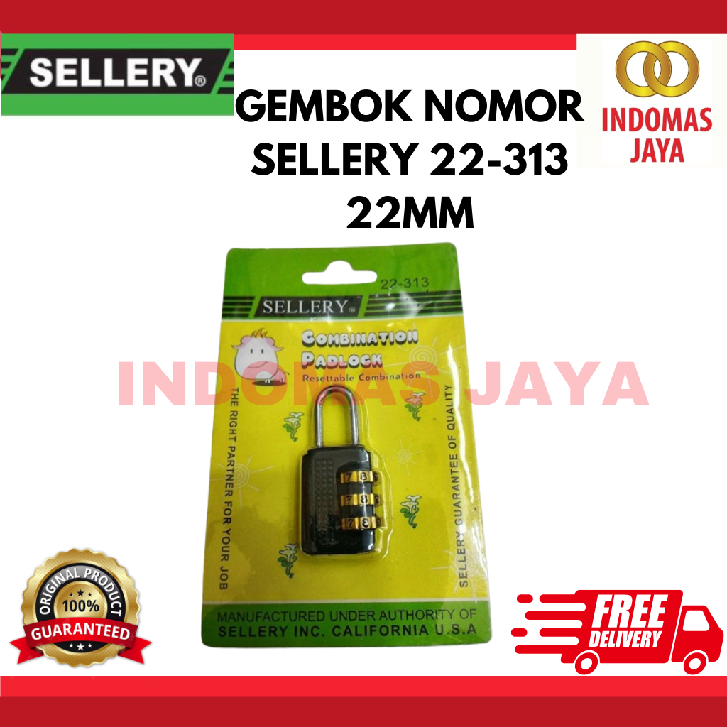 GEMBOK NOMOR SELLERY 22-313 22MM