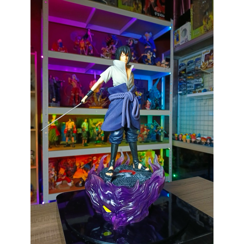 Action Figure Sasuke Uchiha Susano’o Diorama Naruto Shippuden LED