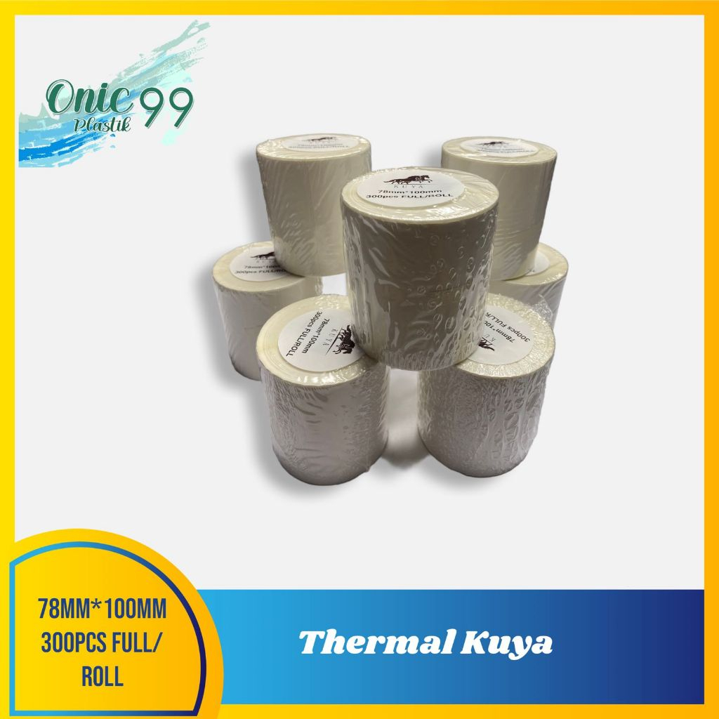 

Label barcode 78X100/ Label sticker termal 300pcs perRoll