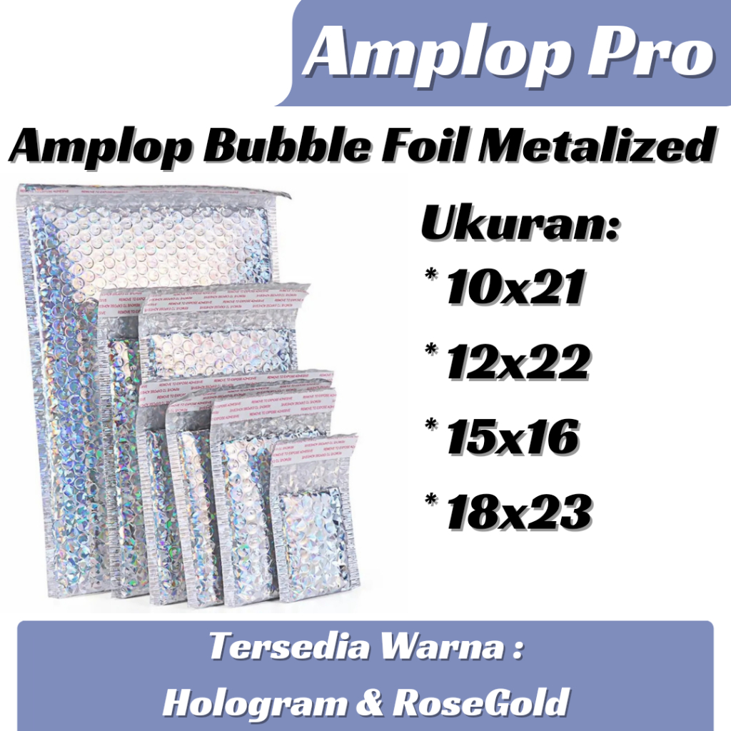 

Amplop Bubble Mailer Premium Hologram