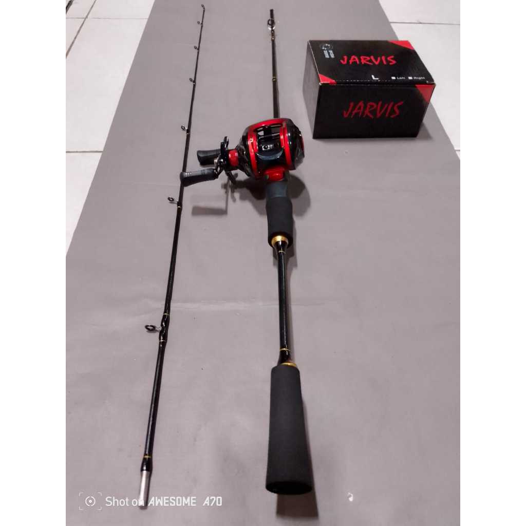 Set Joran UL BC Bait casting Lentur + reel