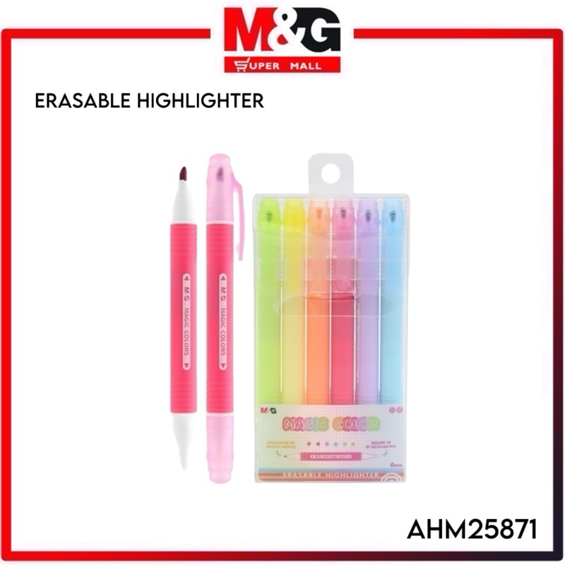 

M&G Color Erasable Highlighter / Stabillo Bisa di Hapus Set AHM25871