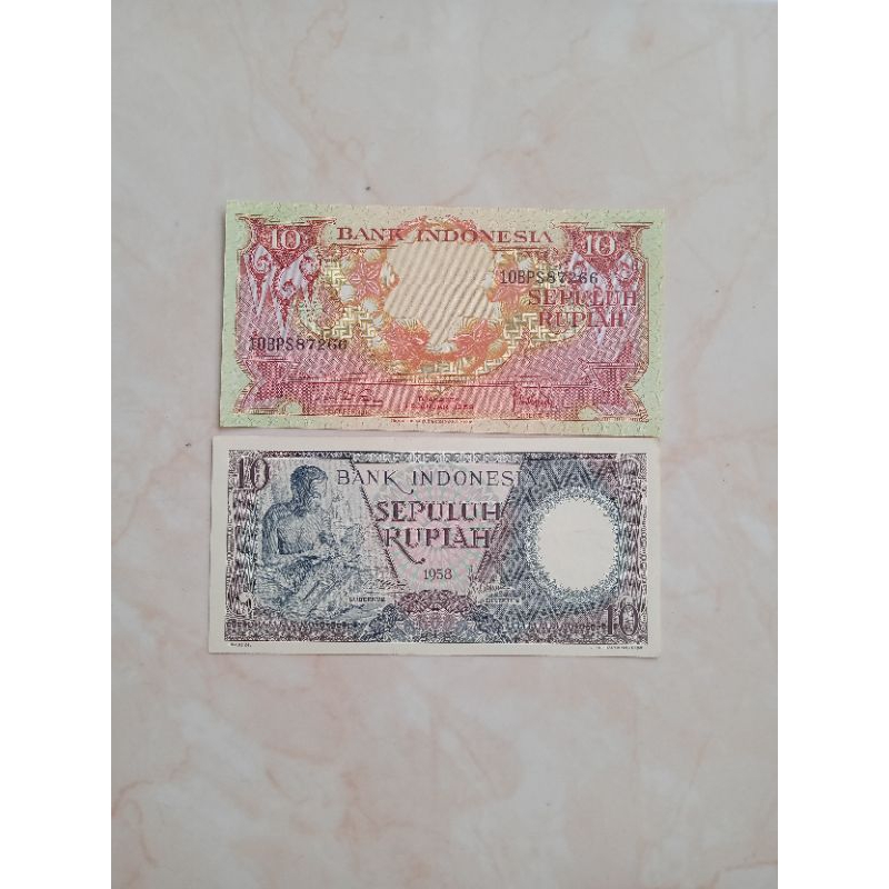 uang kertas 10 rupiah rp10 dijamin asli