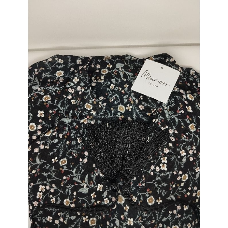 LAST STOCK Miamore set dress 2 in 1 Inner Rempel Plisket + Outer Motif