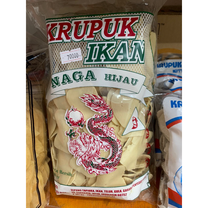 

krupuk ikan naga hijau