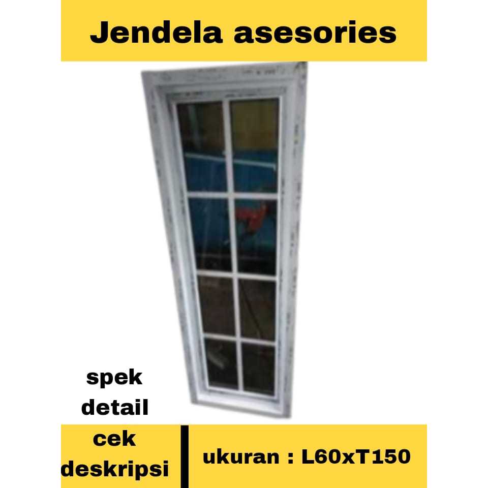 Jendela Aluminium Tebal Dacon 60X150