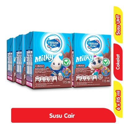 

FRISIAN FLAG Milky Susu UHT Cokelat 6 x 115 ml