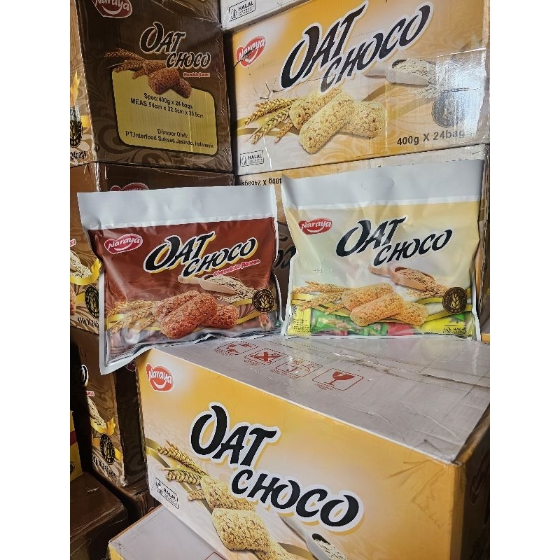 

naraya oat choco sereal bergizi kemasan bag pouch isi 40pcs
