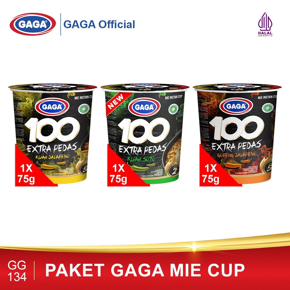 

GAGA 100 Cup Extra Pedas All Variant (GG134)