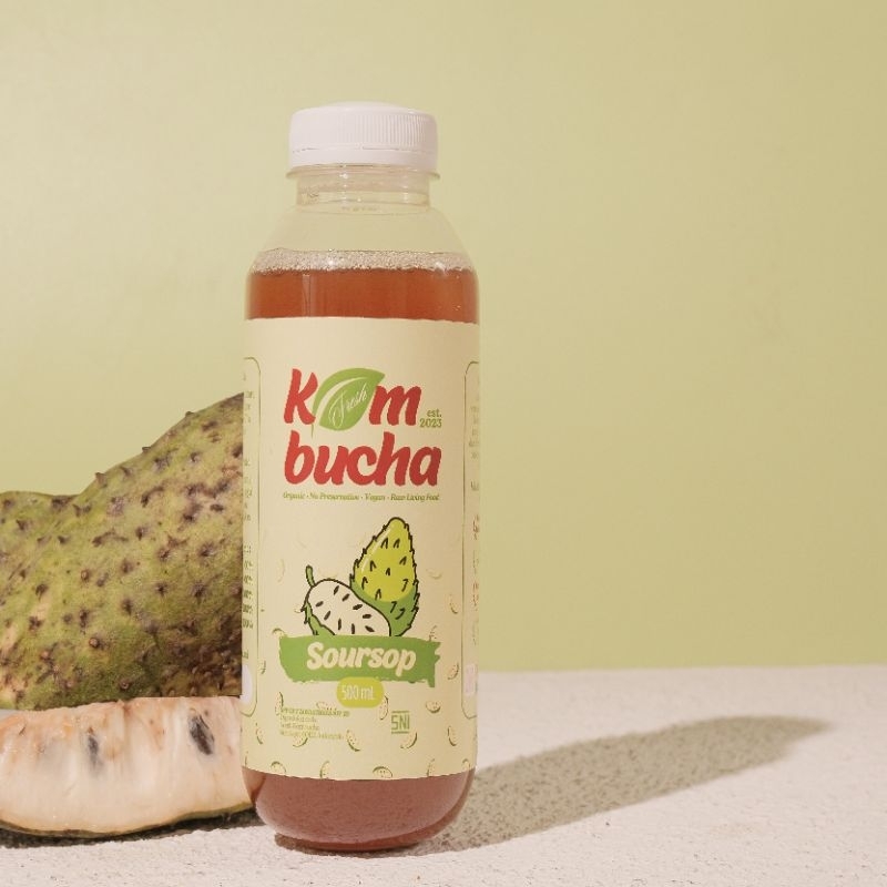

Fresh Kombucha Soursop 500ml (Buah Sirsak)