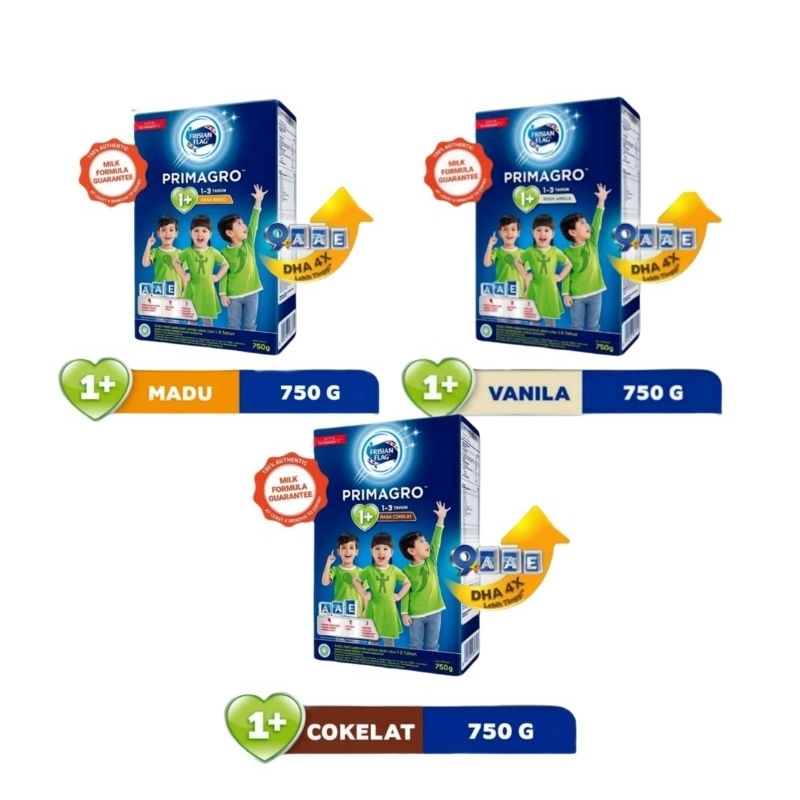 

Susu Frisian Flag 1+ 750gr Coklat, Vanilla, Madu