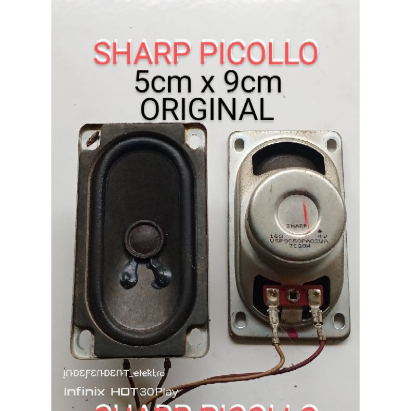 speaker tv sharp picollo    speaker tv sharp picollo 5090 5cmx9cm   speaker tv sharp batique origina