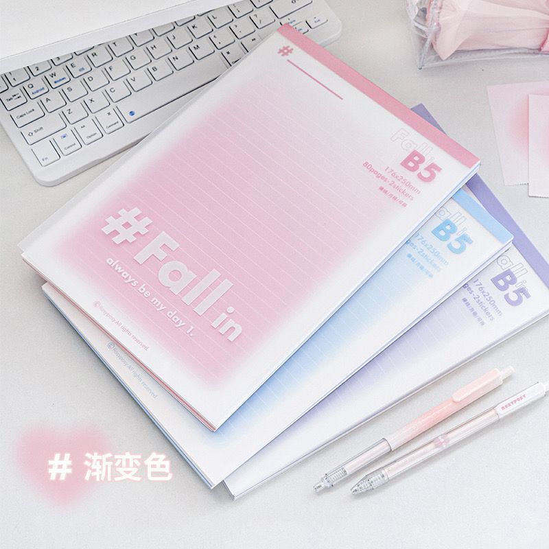 

[randomstuff] Notebook Sobek Daily Planner Buku Tulis Ombre Aesthetic B5 Tebal + Stickers Sticky Notes Full Simple Pattern Diary Journal Buku Catatan Harian Awet Tahan Lama Stationary Kit