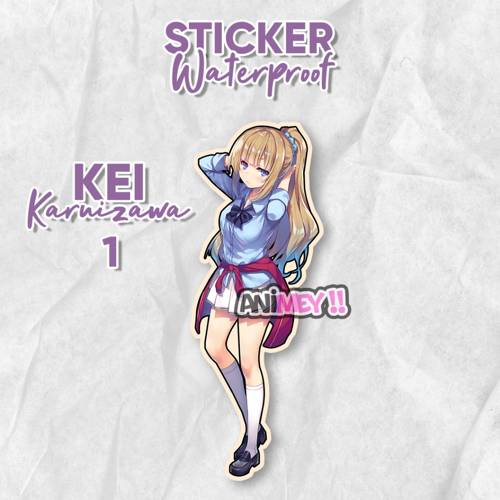 

Stiker Kei Karuizawa / Sticker Anime Waterproof