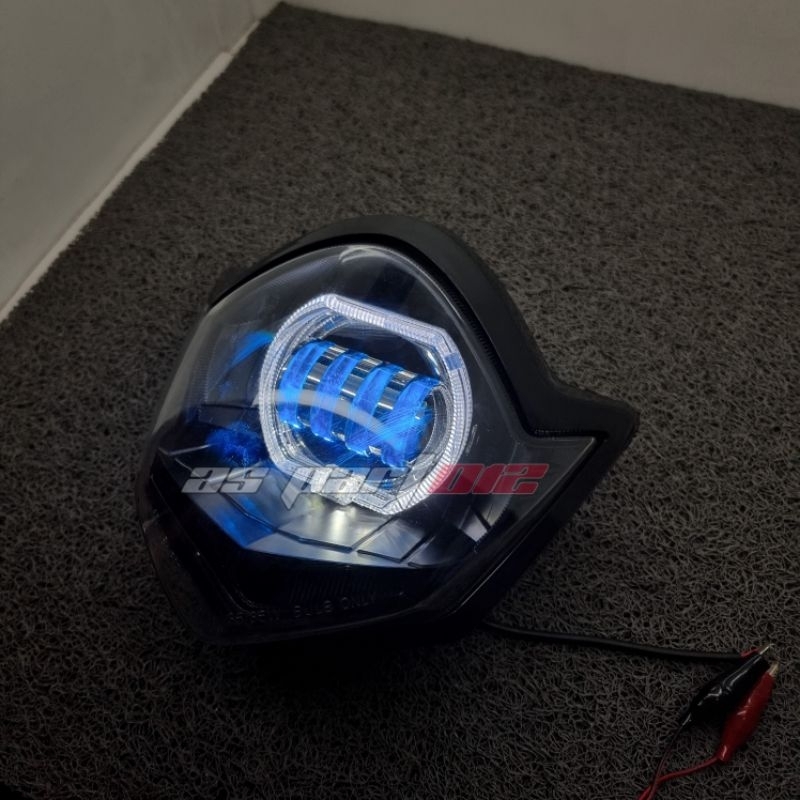 LAMPU DEPAN SEMI BILED PROJIE LED VIXION OLD LAMPU BILED VIXION ALA-ALA