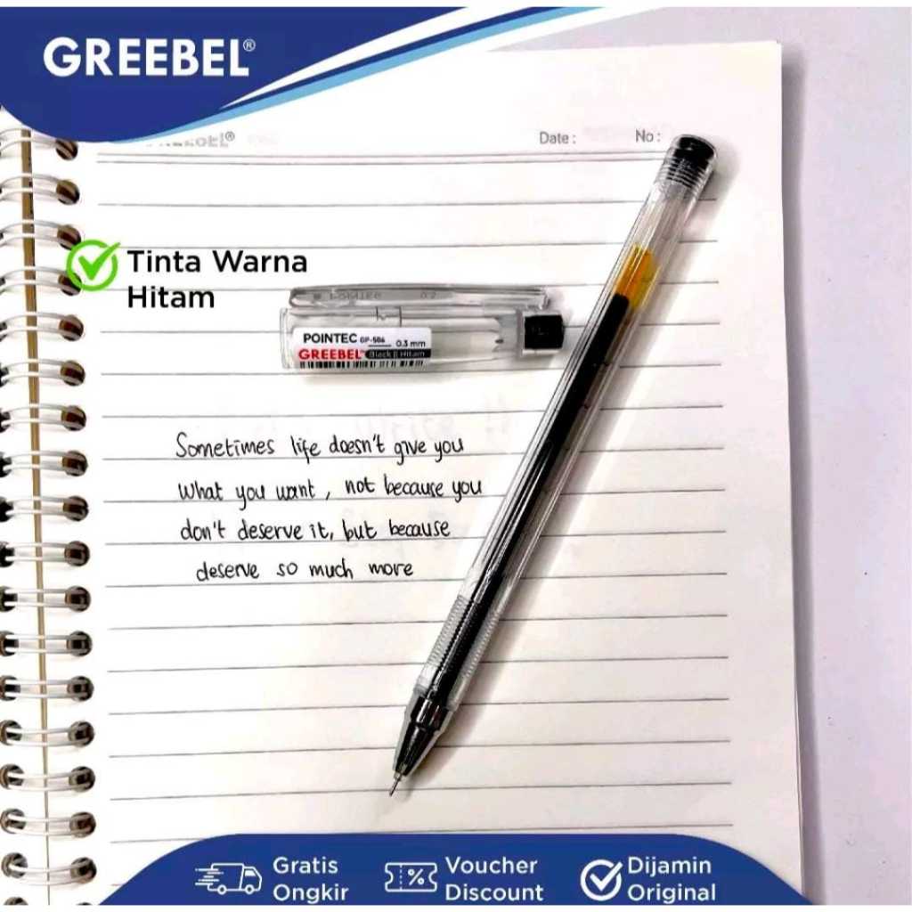 

Pulpen Greebel Pointec 0.3 mm / Pulpen Gel 1 Pack