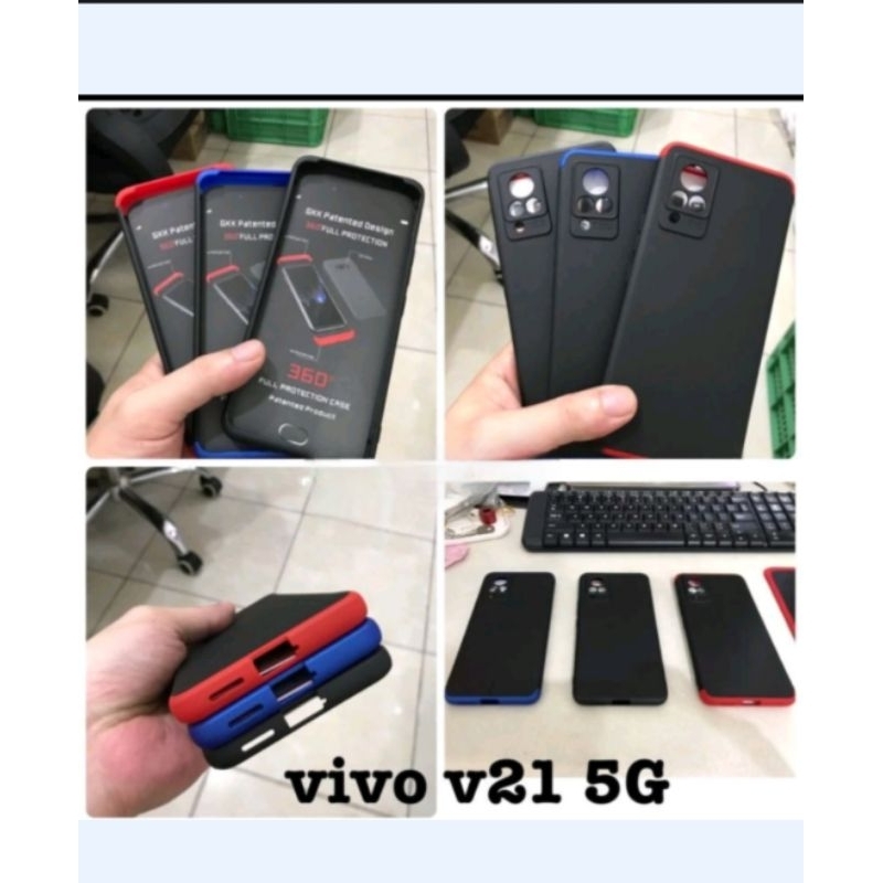 Casing Vivo V20/V21 5G / V21 4G/V23e/V23 5G / Vivo T1 5G Case Armor Full 360 Cover GKK Hardcase