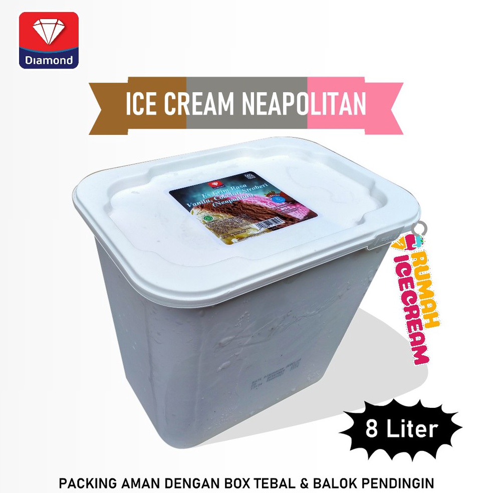 

PROMO ALE Ice Cream Es Krim 8 Liter Diamond