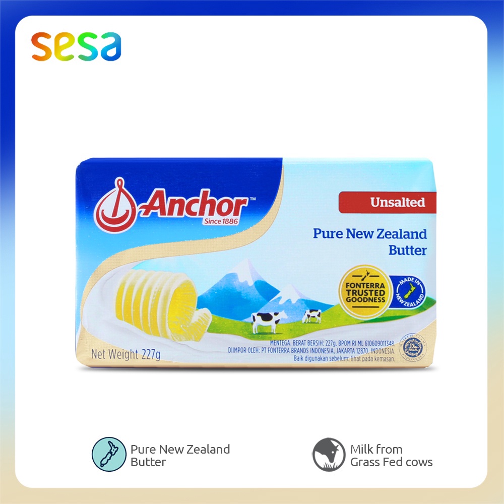 

Ready Stok Anchor Unsalted Butter 227g grosir