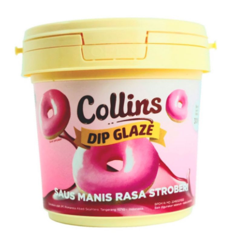 

collins dip glaze stroberi