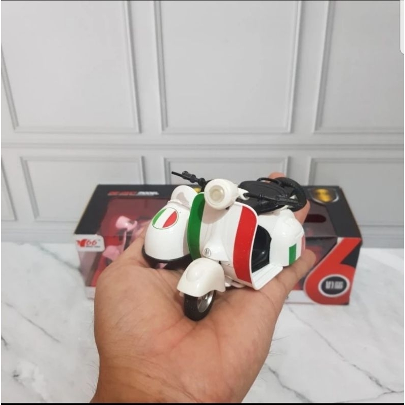 Diecast Motor Scooter Klasik - Mainan Diecast Motor Scooter Classic