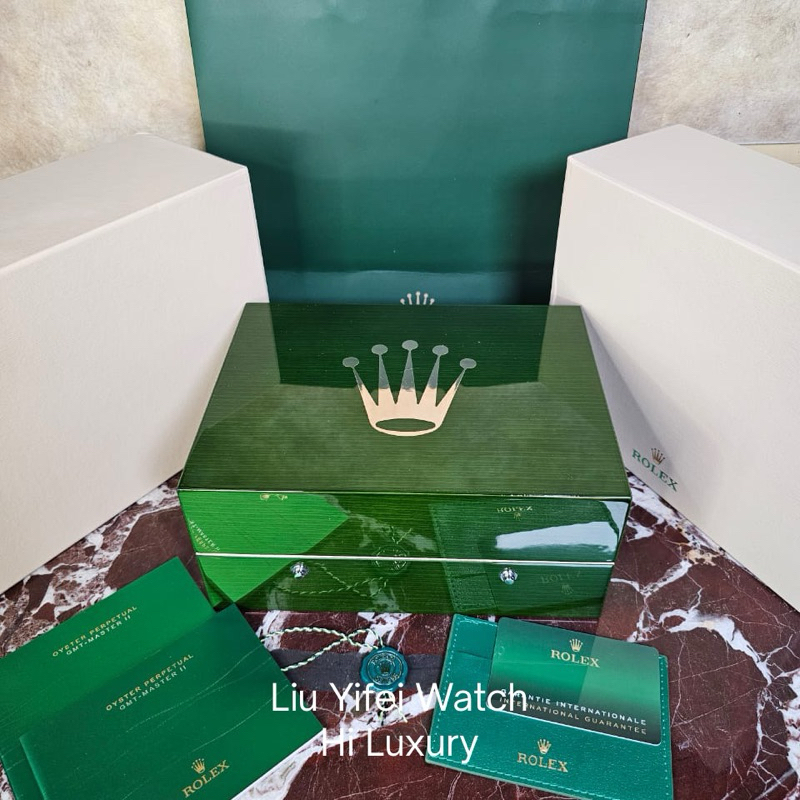 Kotak Jam Tangan Rolex Furnished Wood Teak Box Include