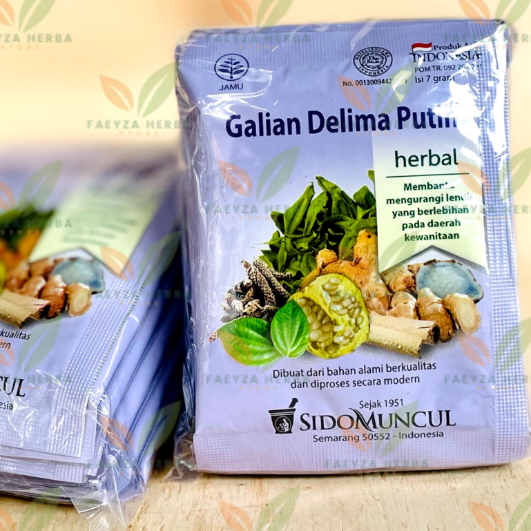 

Sido Muncul Jamu Galian Delima Putih Isi 10 Sachet - Keputihan Wanita