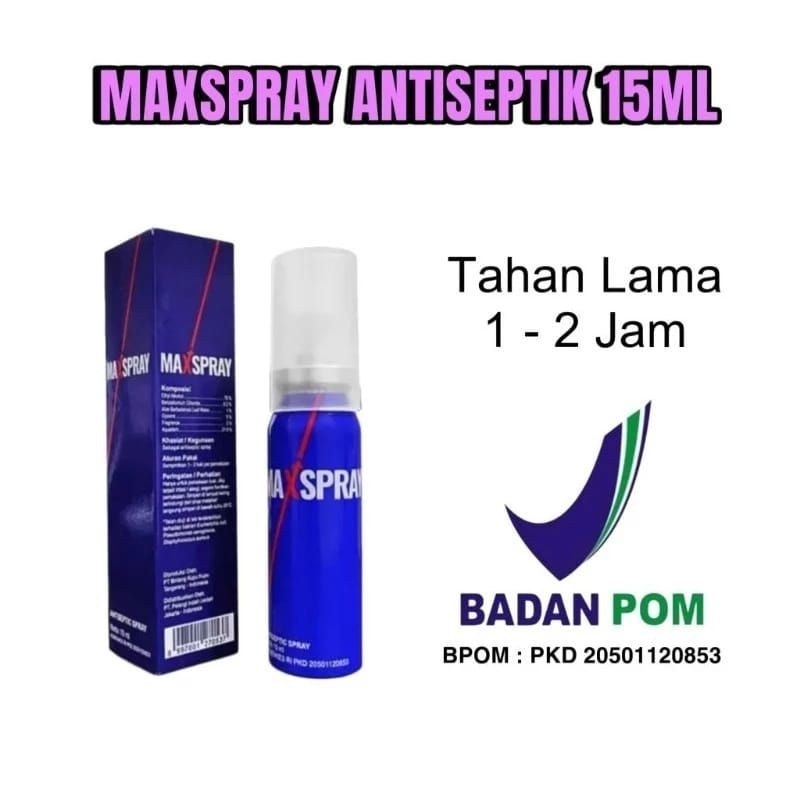 Max Spray 15ML Original / Max Spray BPOM Tahan Lama