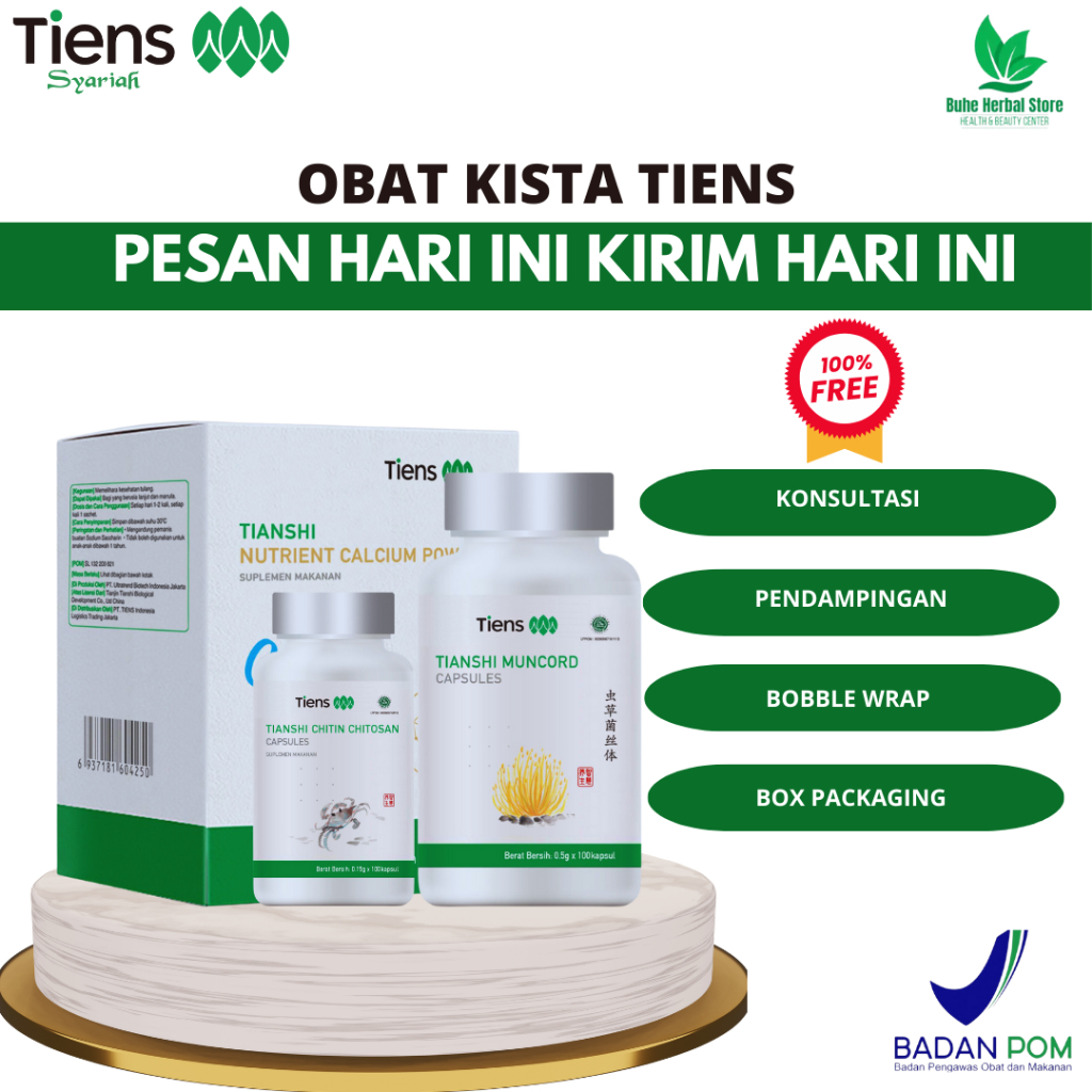 Tiens Paket Produk Untuk Penderita Penyakit Kista 100% Original By Buhe Herbal Store