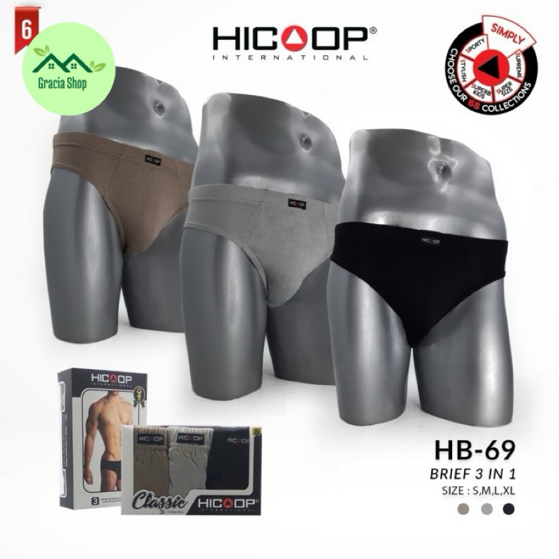Celana Dalam Hicoop HB 69 / HB69 / HB-69 / Kolor Hicoop / Hicoop Underwear