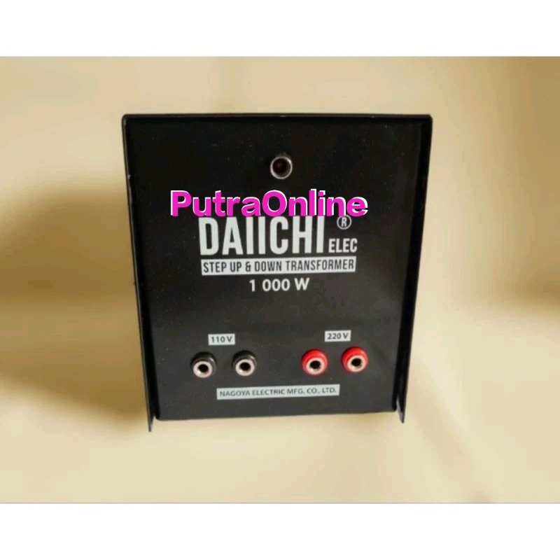 Step UP & DOWN 1000w DAIICHI / Travo Step Up dan Down AC 1000watt Trafo