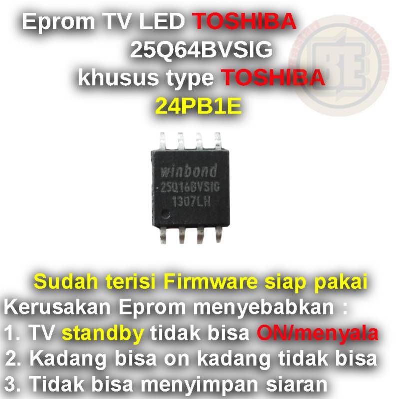 Ic Eprom Firmware TV TOSHIBA 24PB1E