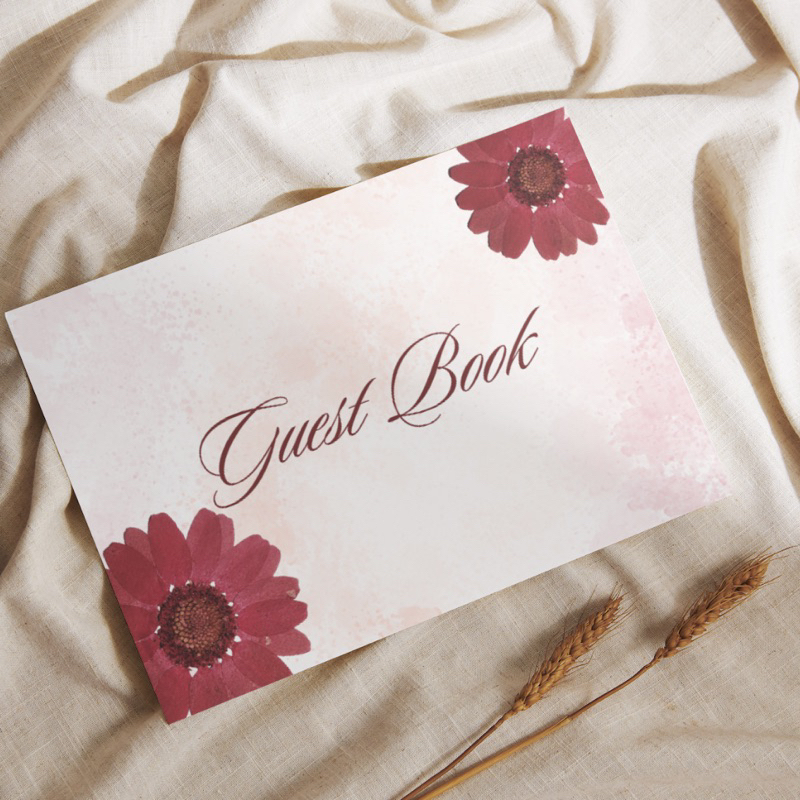 

[READY] BUKU TAMU PERNIKAHAN / GUEST BOOK HARD COVER MURAH