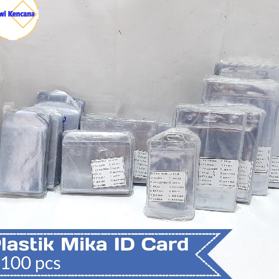 

COD Plastik Mika Name Tag ID Card 1pcs