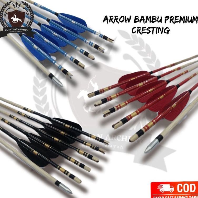 Gratis Bubble  AlFATHAN ABC  arrow bambu petung premium cresting isi 6