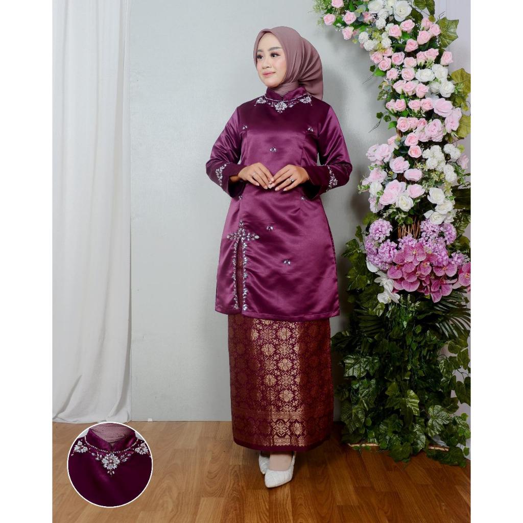 Set Kebaya Kurung Rosalie || Set Baju Kurung Payet Mewah || Set Baju Kurung Malaysia || Kekinian Mod