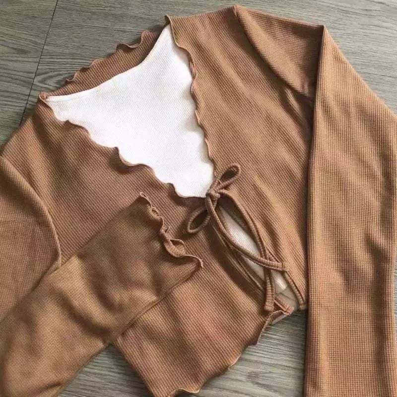 Cardigan crop rajut / Kardigan rajut knit /Cardi Crop Knit// Korean cardi crop// Cardi Crop Kriwil//