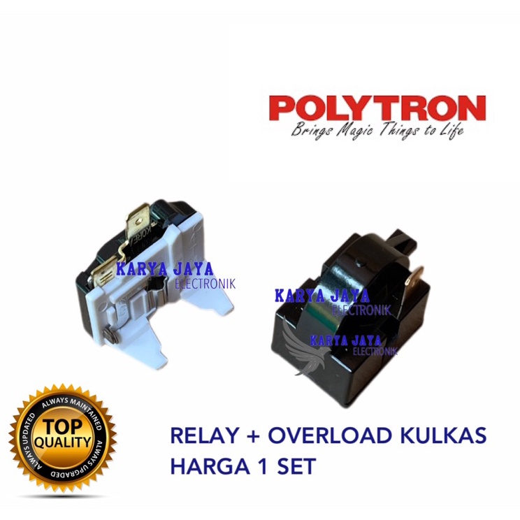 Relay Ptc Overload Kulkas Polytron 1 pintu
