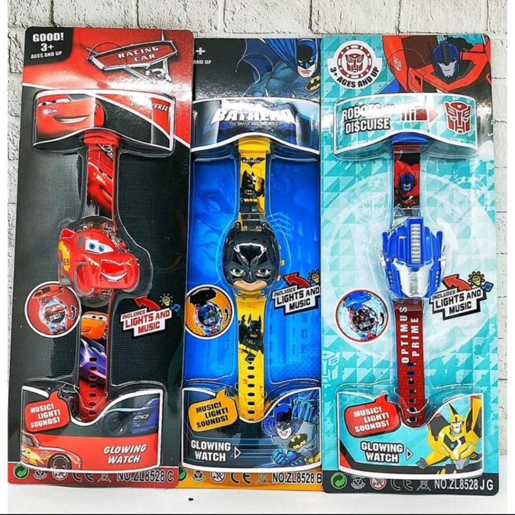 JAM TANGAN ANAK KARAKTER NEW / JAM TANGAN MUSIK ANAK KARAKTER