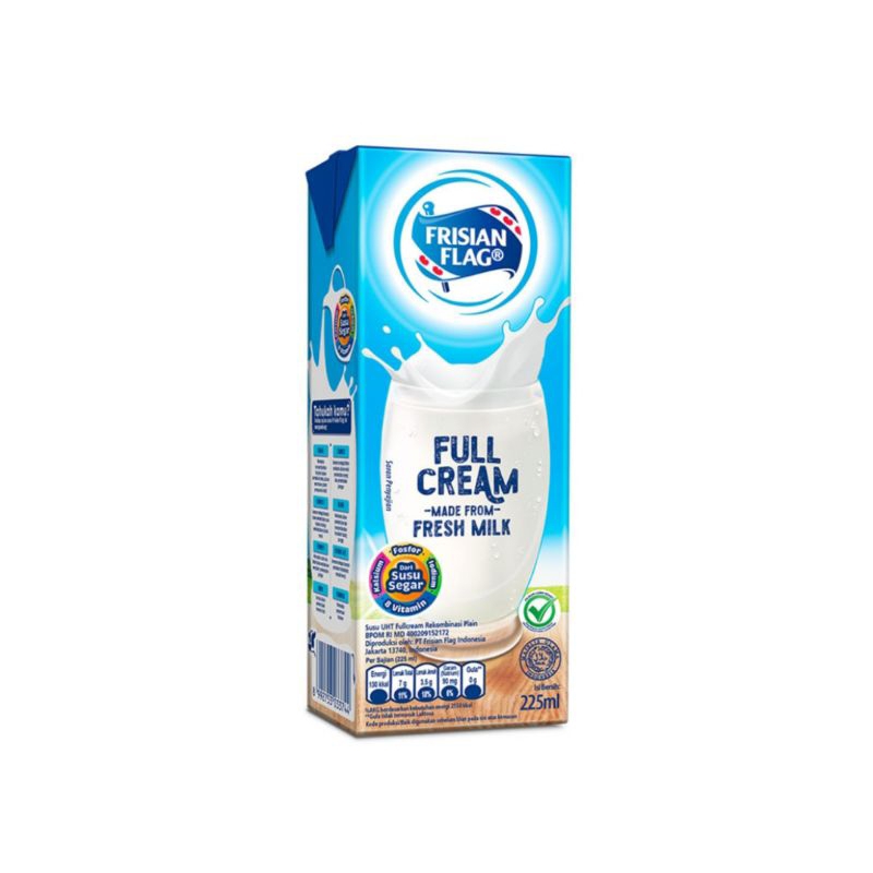 

[ 3 Pcs ] Frisian Flag Susu UHT Full Cream 225ml
